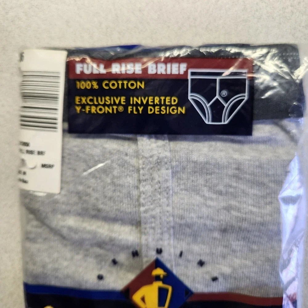 VTG Jockey Classic‎ Briefs Size 38 New Old Stock Grey Stripe Deadstock 1017CR